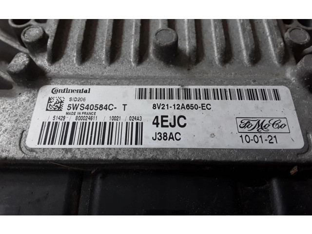 Блок управления двигателя 8V2112A650EC, 5WS40584C   Ford Fiesta