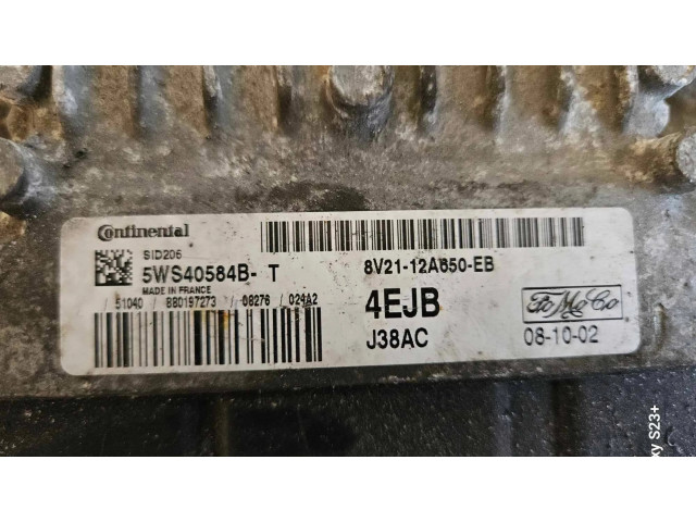 Блок управления двигателя 8V2112A650EB, 5WS40584B   Ford Fiesta