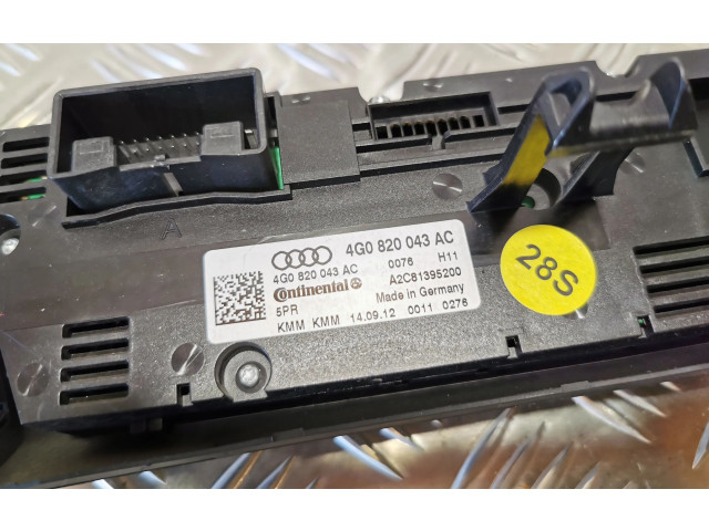 Блок управления климат-контролем 4G0820043AC   Audi A6 Allroad C7