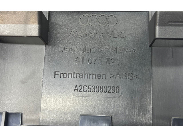 Pojistková skříňka Спидометр (приборный щиток) 8P0920931F, 81071521   Audi A3 S3 A3 Sportback 8P 2008