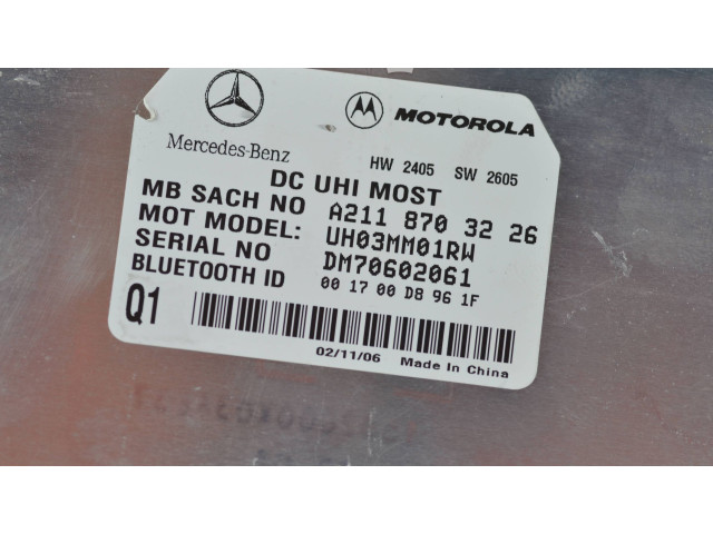 Модуль «Bluetooth» A2118703226, UH03MM01RW   Mercedes-Benz C W203