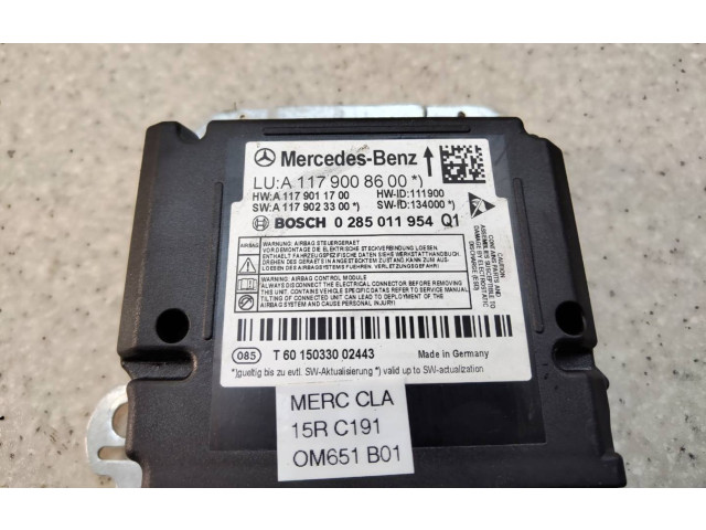 Блок подушек безопасности A1179008600   Mercedes-Benz CLA C117 X117 W117