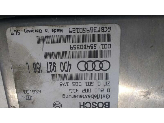 Блок управления коробкой передач 4D0927156L   Audi A8 S8 D2 4D