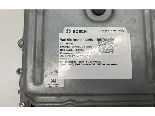 Řídící jednotka 8507136   BMW 3 E92 E93 2009
