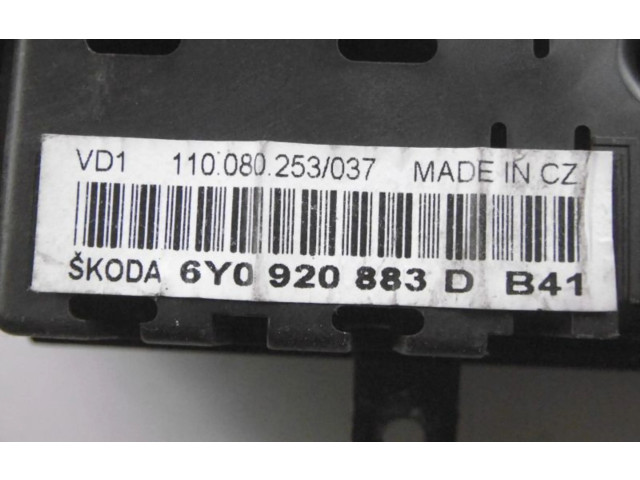 Přístrojová deska  Skoda Fabia Mk1 (6Y) 2006 6Y0920883D, 6Y0920883D  
