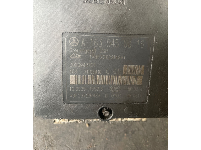 Jednotka ABS A1635450316, 00009427C1   Mercedes-Benz ML W163 2003