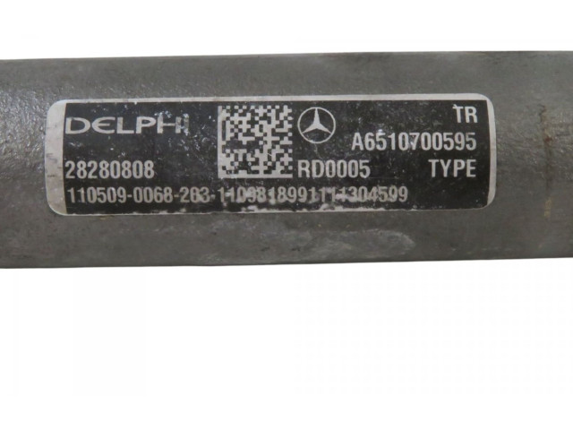 Vstřikovací lišta A6510700595, A6510700595   Mercedes-Benz C W204    OM 651.911 