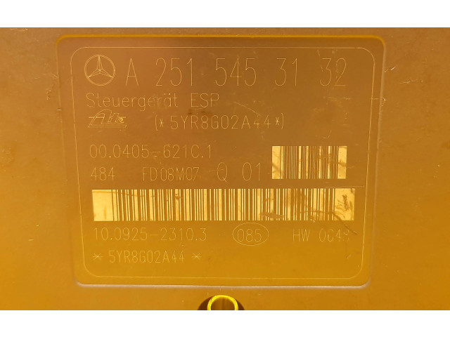 Jednotka ABS A2515453132, A2515453132   Mercedes-Benz ML W164 2010