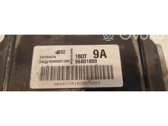 Блок управления двигателя 96801800, 5WY5407A   Chevrolet Spark