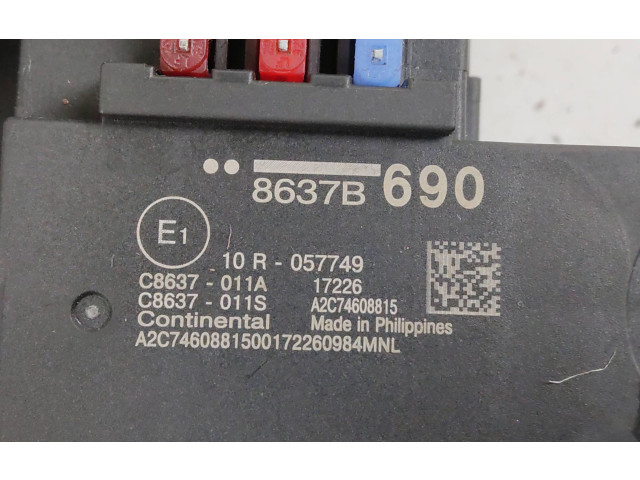   Pojistková skříňka 8637B690, C8637011S   Mitsubishi Outlander 2018