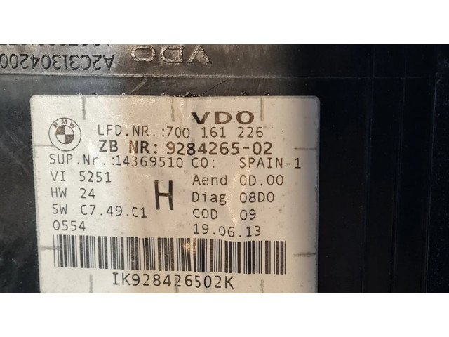 Přístrojová deska  BMW X1 E84 2013 9284265, 62109284265  