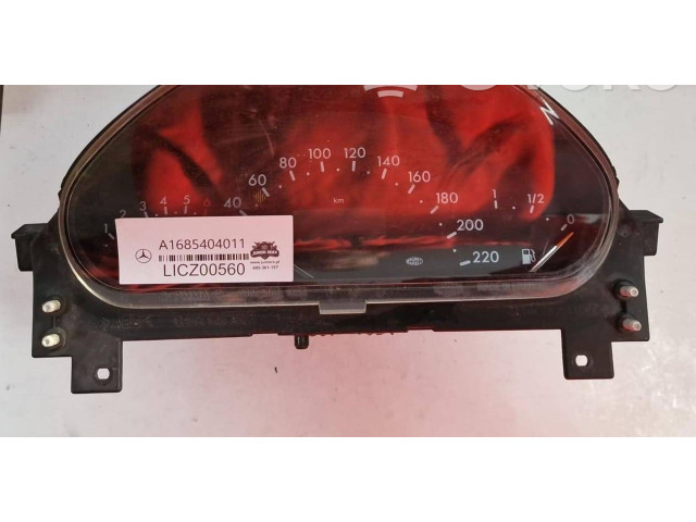 Přístrojová deska  Mercedes-Benz A W168 1999 A1685404011  
