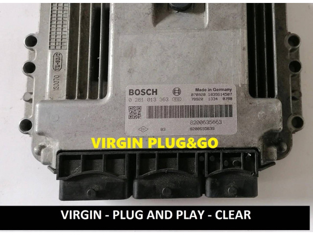 Řídící jednotka 0281013363, 8200635663   Renault Master II 2002
