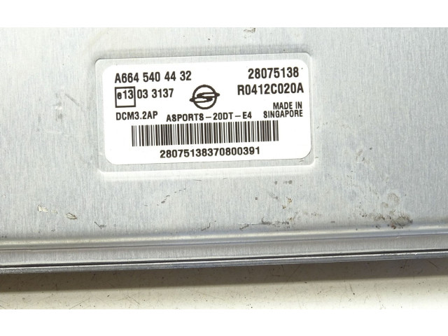 Řídící jednotka A6645404432   SsangYong Actyon sports I 2007