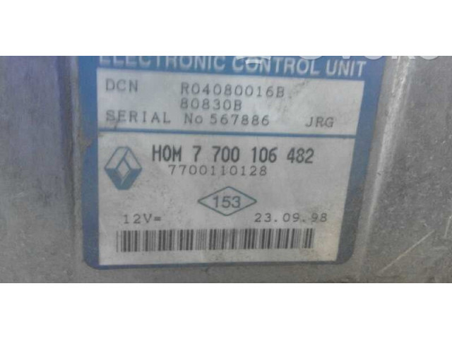 Řídící jednotka H0M7700106482, 7700110128   Renault Trafic I 