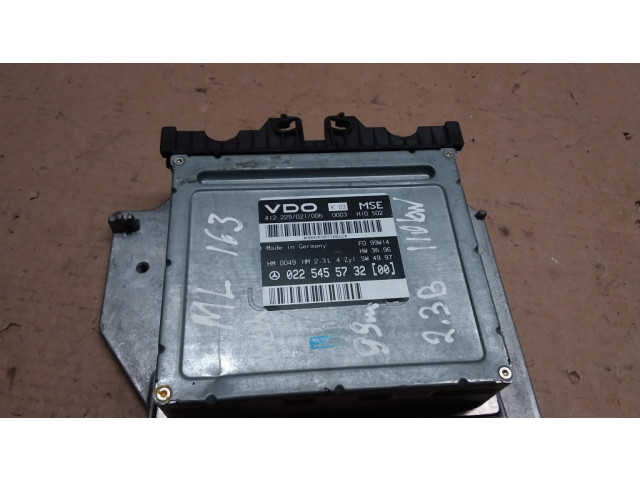 Řídící jednotka 0225455732, 412229021006   Mercedes-Benz ML W163 1999