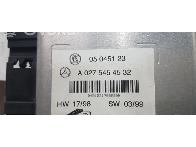   Pojistková skříňka A0275454532   Mercede-Benz S W220 