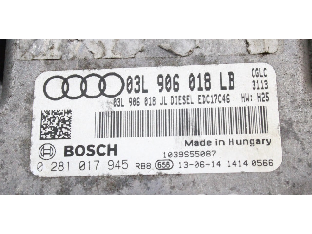 Комплект блоков управления 03L906018LB, 0281017945   Audi A6 C7