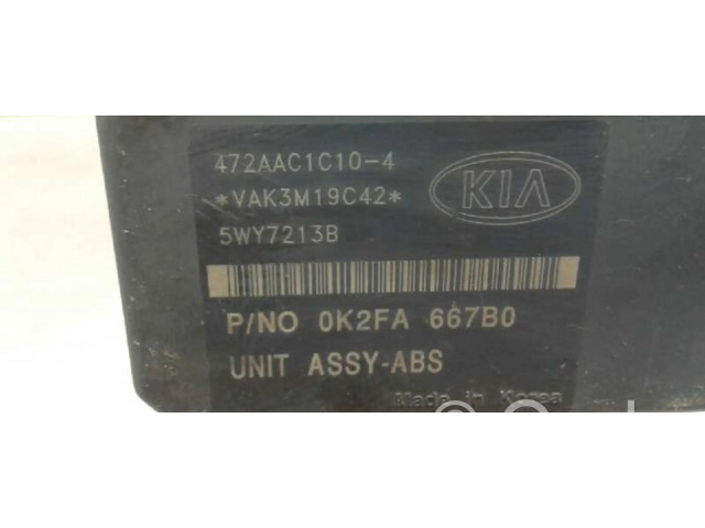 Блок АБС 0K2FA667B0, 60104700   KIA  Carnival  