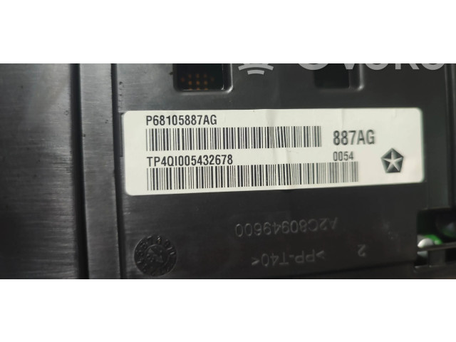 Přístrojová deska  Jeep Cherokee 2015 P68105887AG, 00961608  