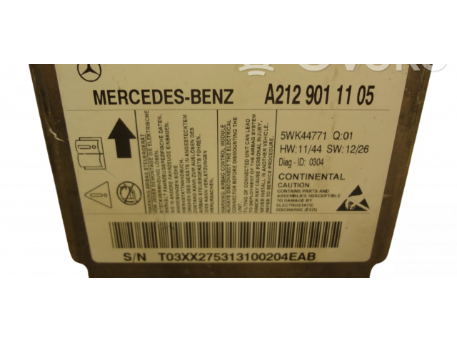 Блок подушек безопасности 5WK44771, A2129011105   Mercedes-Benz E W212