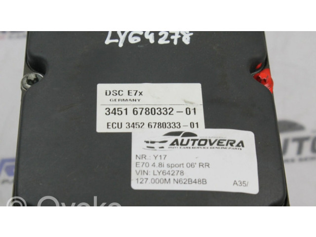 Jednotka ABS 6780332, 0265960300   BMW X5 E70 2006