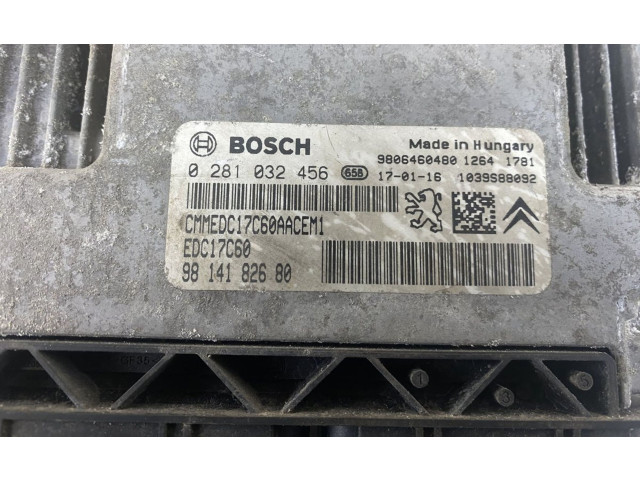 Блок управления двигателя 0281032456, 9814182680   Peugeot Traveller