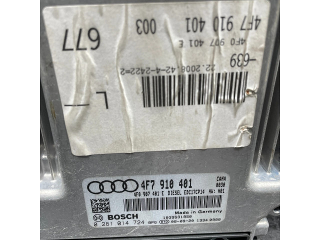 Блок управления двигателя 4F7910401, 4F0907401E   Audi A6 S6 C6 4F