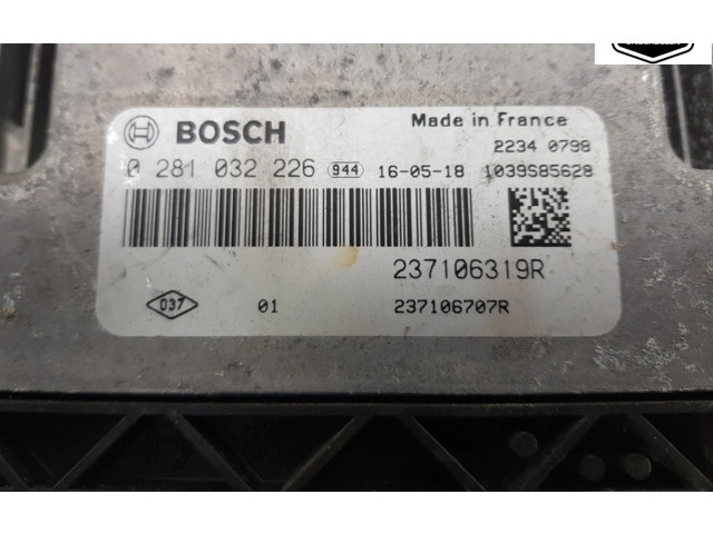 Блок управления двигателя 237106319R, 0281032226   Renault Kadjar