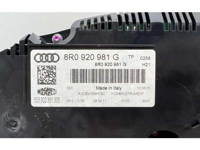 Панель приборов 8R0920981G, 503002381305   Audi Q5 SQ5       
