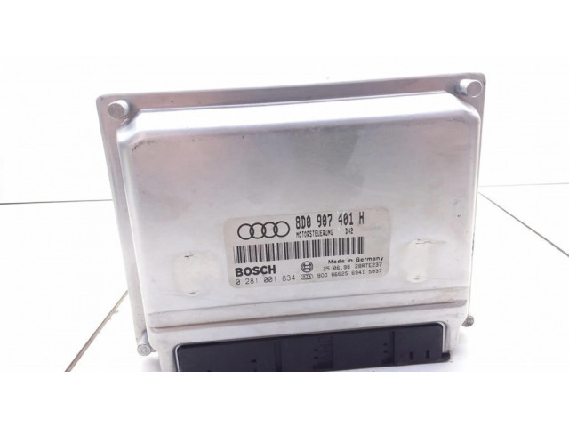 Блок управления двигателя 8D0907401H, 0281001834   Audi A4 S4 B5 8D