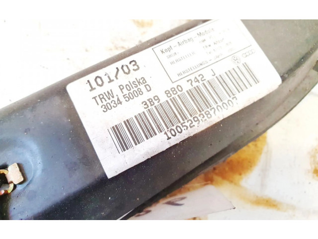 Боковая подушка безопасности 3b9880742j, 30345008d   Volkswagen PASSAT B5.5