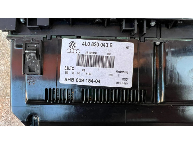 Блок управления климат-контролем 4L0820043E, 5HB00918404   Audi Q7 4L