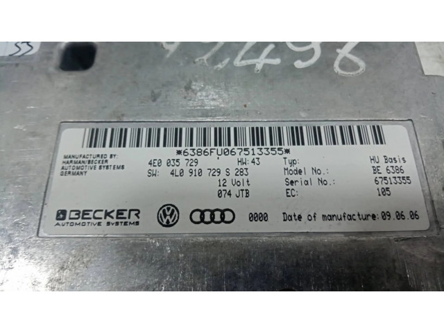 Блок управления 4E0035729, 4L0910729S   Audi Q7 4L