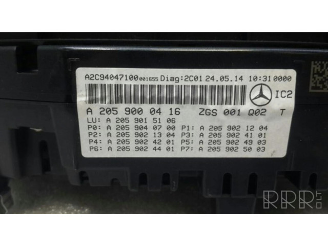 Přístrojová deska  Mercedes-Benz C W205 2016 A2059000416  