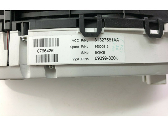Přístrojová deska  Volvo XC60 2011 31327581AA, F1794  