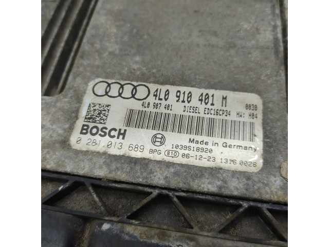 Блок управления двигателя 4L0910401, 0281013689   Audi Q7 4L