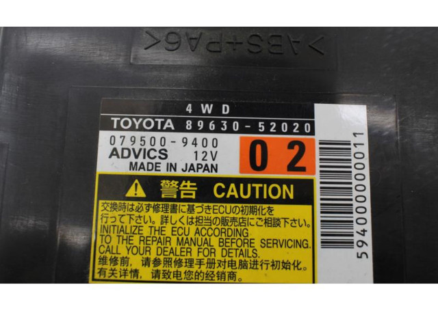 Řídící jednotka 8963052020   Toyota Urban Cruiser (XP110) 2007