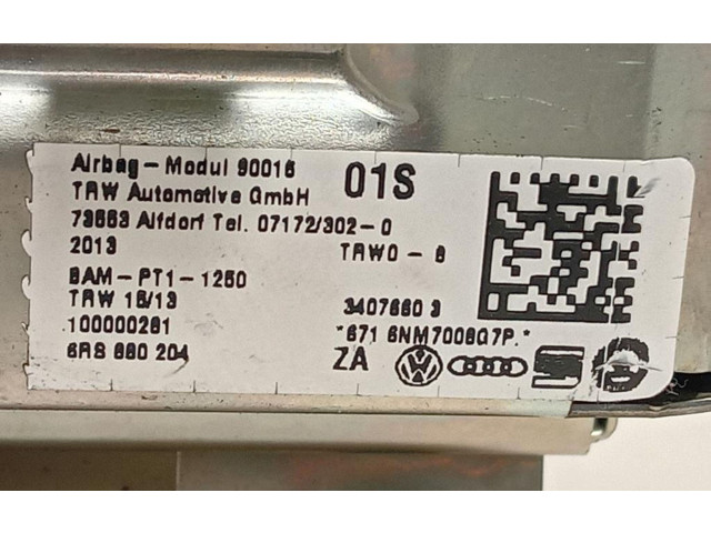 Подушка безопасности пассажира 6RS880204, 6RS880204   Volkswagen Polo VI