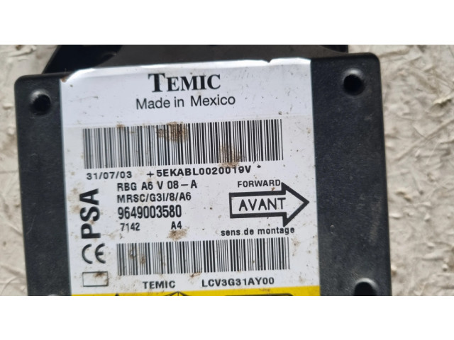 Блок подушек безопасности 9649003580   Citroen C2