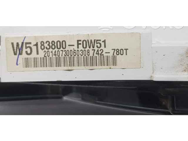Přístrojová deska  Toyota Hilux (AN10, AN20, AN30) 2014 83800F0W51, 83800F0W51  