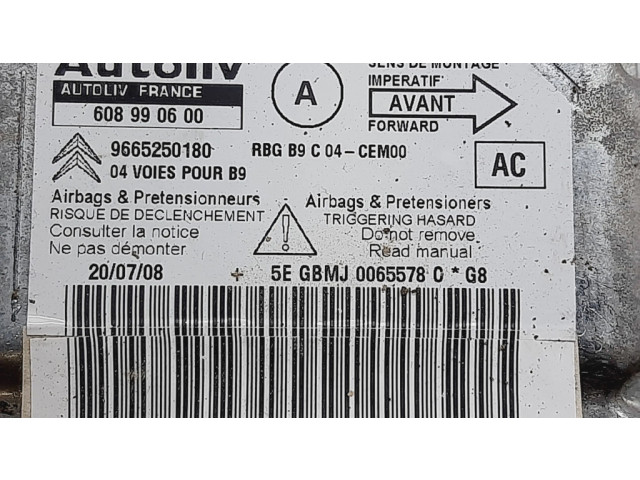 Блок подушек безопасности 608990600, 9665250180   Peugeot Partner