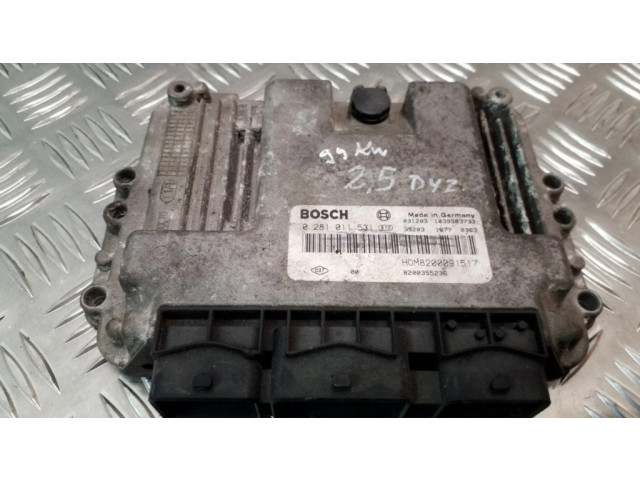 Řídící jednotka 0281011531, 8200355236   Opel Vivaro 2006