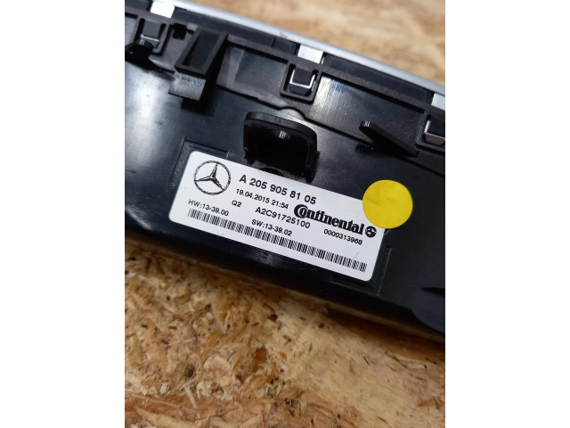 Блок управления климат-контролем A2059058105   Mercedes-Benz C W205