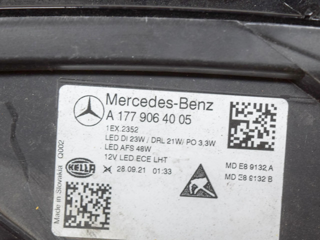 Přední světlo pravé MDE89132B, A2139002834   Mercedes-Benz A W177 2021