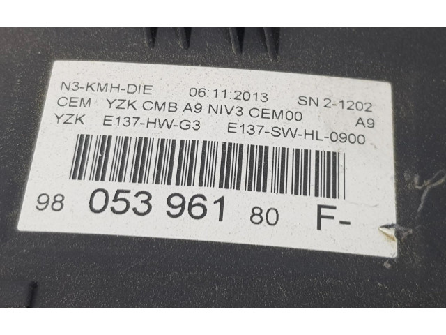 Přístrojová deska  Peugeot 2008 I 2014 9805396180, 9801903780  