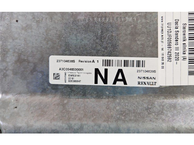 Блок управления двигателем Блок управления 237104638S, IMPRK1453013   Dacia Sandero III