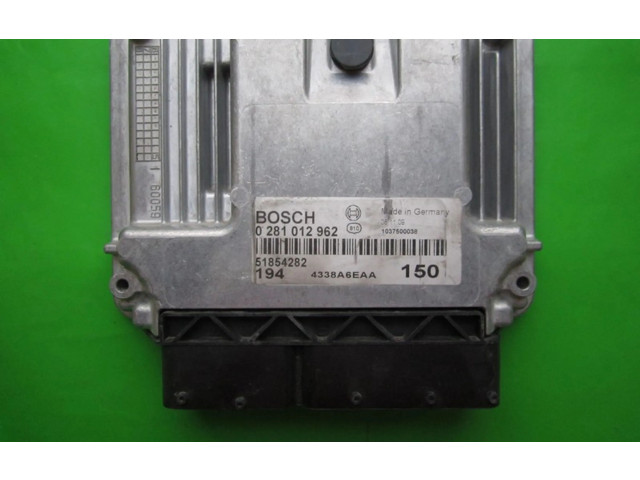 Řídící jednotka 51854282, 0281012962   Fiat Croma 2009