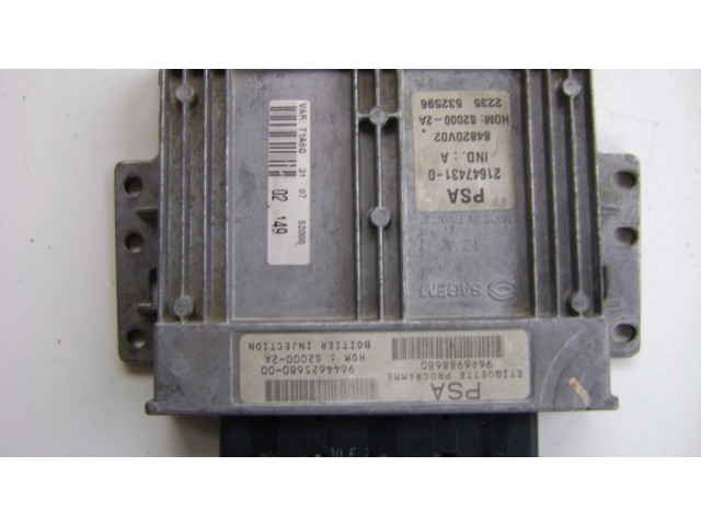 Блок управления двигателя 9644625680, 9646988680   Peugeot 206