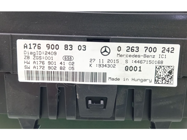 Přístrojová deska  Mercedes-Benz A W176 2015 A1769008303  